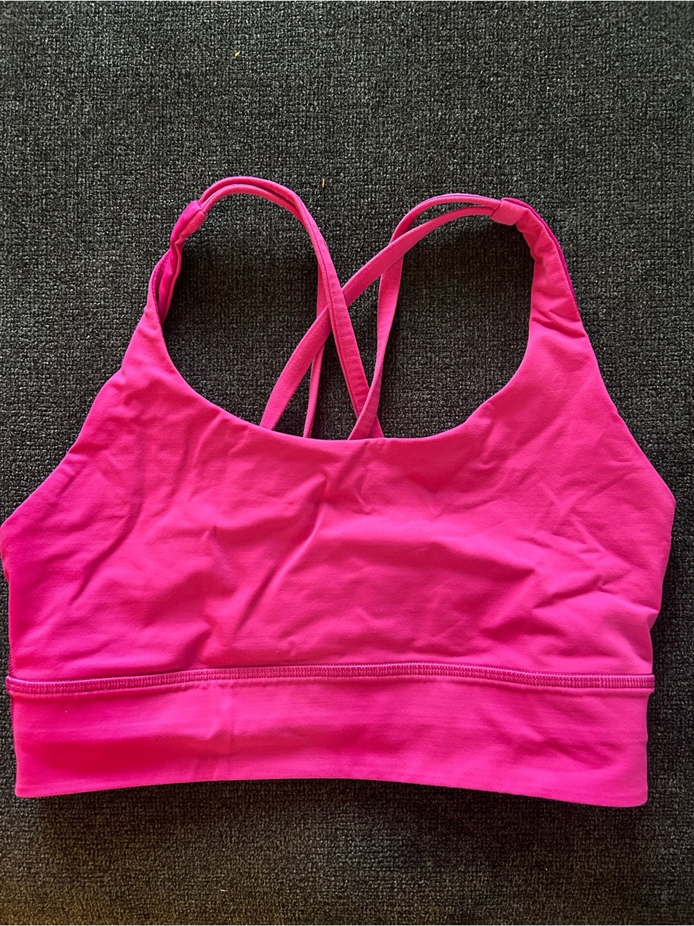 lululemon athletica longline bra in ripened raspberry